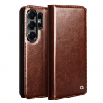Originalios odos telefono dėklas Samsung S26+ Plus 5G Verslo stiliaus Madingas Prabangus su kortelių laikikliais Dangtelis S26 Ultra 5G Genuine Leather&Galaxy S26 Ultra