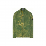 &bdquo;Stone Island&ldquo; SS22 vyri&scaron;ka striukė su užtrauktuku ir polo efektu, žalia 761512122-V0058 XL