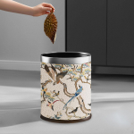 Atviras &scaron;iuk&scaron;liadėžės vir&scaron;us 10 L Eleganti&scaron;kas talpa be virtuvės reikmenų svetainei Bird Branch Silver
