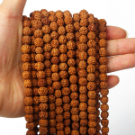 108 Vajra Bodhi Rudraksha papuo&scaron;alų gamybai 7/9mm Meditacijos Maldos Tibeto Budizmo Karoliukai Karoliams Apyrankėms Aksesuarams 7mm
