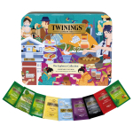Twinings The Explorers Collection Arbatos rinkinys, Arbatos mai&scaron;eliai 54 vnt., 9 arbatos skonių rinkinys, Žaliosios arbatos mai&scaron;eliai, English Breakfast arbatos mai&scaron;eliai, Ramunėlių