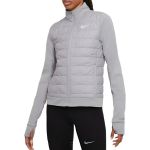 Nike moteri&scaron;kas hibridinis bėgimo &scaron;varkas Therma-FIT Repel &scaron;viesiai dūminės pilkos ir baltos spalvos DD6062-073 XL