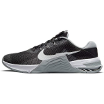 Nike Metcon 7 Juodi Dalelių Pilki Vyri&scaron;ki Sportbačiai Balti Grynai Platina CZ8281-010 40