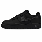 Nike Air Force 1 Gotikinės tekstūros oda Atspari trinčiai Atspari trinčiai Žemi krep&scaron;inio batai Unisex Juodi CW2288-001(Team1086-) 43