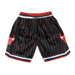 Bulls Retro Siuvinėti Rai&scaron;teliais Trumpinti Krep&scaron;inio &Scaron;ortai Treniruotėms L black
