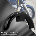 Motociklo Plieniniai 19'' 21'' Purvasaugų Ratų Apdangalai Priekinis Purvasaugis Harley Touring Road King Electra Street Glide Baggers 2014-2023 19in 120 R19 A