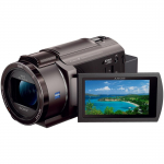 SONY 4K vaizdo kamera Handycam FDR-AX45A (2022 metų modelis) Bronzinis rudas Įmontuota atmintis 64 GB Optinis priartinimas 20x Erdvinis vaizdo stabilizavimas TI