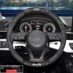 2026 Kar&scaron;tas automobilio neslystantis kvėpuojantis zom&scaron;inis vairo užvalkalas, skirtas Audi A3 A4 A5 A6 A7 A8 Q1 Q2 Q3 Q5 Q7 Q8 S3 S4 S5 S6 RS3 RS4 RS5 TT