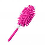 I&scaron;traukiamas lankstus &scaron;enilinis dulkių &scaron;alinimo įrankis Duster Brush Mikropluo&scaron;to valymo įrankis rožinė raudona spalva