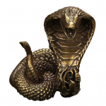 Kobros statula Ornamentas Zodiako Gyvatė Miniatiūrinės figūrėlės Varinės Desktop Amatas Snake