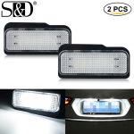 2vnt LED CANBUS be klaidų valstybinio numerio ap&scaron;vietimo pagrindo lemputė, skirta Mercedes-Benz W203 5D W211 4D W219 R171 2D automobilio valstybinio numerio lempa balta 12V