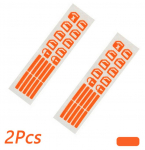 2 vnt. valdymo jungiklio liuminescencinis lipdukas, skirtas automobilio vidaus durų rankenos mygtukų skydeliui nakties saugos fluorescencinių lipdukų priedams žalia