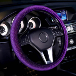 Prabangūs Kri&scaron;toliniai Violetiniai Raudoni Rožiniai Automobilio Vairaračio Gaubtai Moterims Mergaitėms Diamanto Kalnų Kri&scaron;tolo Automobilio Padengtas Vairaratis violetinė