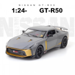 1:24 mastelio Nissan Skyline Ares GTR50 GT-R50 lydinio modelis Automobilis, Transporto priemonės Liejiniai Metalo liejiniai Garso &scaron;viesos Automobiliniai žaislai Vaikams Dovanos 1/24-20.5x9.3x5.5cm pilka