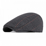 Rudens žiemos silkės beretės Vyrai Britų retro anties liežuvis Gatsby tapytojai kepurės plok&scaron;čios kepurės vairuotojas gebenė kepurė Gorro Hombre Boina 55-59cm juoda