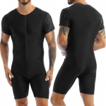 Vyri&scaron;kas kombinezonas trumpomis rankovėmis One Piece mar&scaron;kinėliai Bodysuit Rompers pižamų rinkinys L