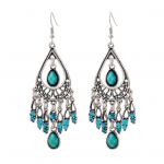 Boho Moterų tu&scaron;čiaviduriai raižyti dirbtiniai brangakmeniai kutai, kabantys kabliukai, auskarai