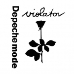 Depeche Mode Violator Rose Gėlė Automobilis Transporto priemonės &Scaron;viesą atspindintys lipdukai Lipduko dekoras juoda