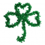 Shamrock Tinsel St. Patriko dienos sienų puo&scaron;mena Sukurkite pra&scaron;matnią atmosferą ir fotorekvizitus Labai efektyvus kabantis pakabukas žalia