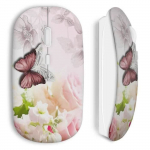 Souris Sans Fil Flowers butterflies