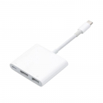 3 viename C tipo &scaron;akotuvas USB C prie HDMI suderinamo skirstytuvo 4K HDMI USB 3.0 PD greito įkrovimo adapterio C tipo prijungimo stotelė, skirta ne&scaron;iojamam kompiuteriui balta