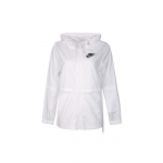 Nike Sportinis Bėgimo Vėjo Striukė Moteri&scaron;ka Vir&scaron;utinė Apranga Balta AJ2983-101 S