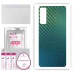 apgo Protective Skin Sticker for the back compatible with TCL 20 5G, Wrap Film, Foil, Vinyl - Pattern Carbon Chameleon CAKA1