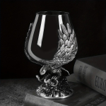 1 vnt reljefinis erelio vyno stiklas, kri&scaron;tolinis &scaron;ampano stiklas, didelė gotikinė taurė &scaron;koti&scaron;kam burbono viskio kokteiliui konjako degtinės džino tekilos gėrimas barui P