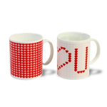 Mug thermique I love you tasse c&eacute;ramique thermo-r&eacute;actifs