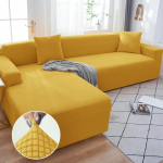 Vienspalviai elastingi sofos užvalkalai svetainei, tamprus užvalkalas fotelis sofos užvalkalas kampas L formos sekcinis sofos apsaugas 3seater190-230cm 1PC