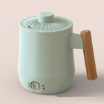 600 ml Kelioninis elektrinis kar&scaron;tas puodelis Mini ko&scaron;ės sriubos tro&scaron;kinimo virdulys Daugiafunkcis elektrinis virdulys Ne&scaron;iojamas makaronų puodas 220 V EU mėlyna