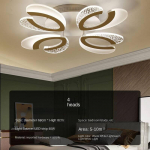 LED svetainės lubų lempa Miegamasis Baltas Restoranas Vie&scaron;butis Villa Creative Lamp Lubinis &Scaron;viestuvas 4 headlights