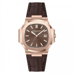 Naujas Specht&Sohne vyri&scaron;kų laikrodžių mechaninis laikrodis Japan Miyota 8215 Movt Rose Gold nerūdijančio plieno klasikinis 5711 laikrodis, atsparus vandeniui 40MM-Dial-Diameter--Versions