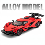 1/24 mastelio Apollo IE žaisliniai automobilių modeliai, lydinio liejiniai su garsu ir &scaron;viesa, atitraukiami transporto priemonių modeliai berniukams, gimtadienio dovanos raudona
