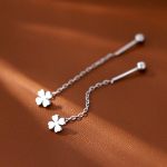 Paprasto stiliaus dėžutės grandinėlės kutai nuleidžiami auskarai moterims Ilgi kabantys auskarai Pierci