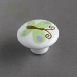 1vnt mielas vaiki&scaron;kas &scaron;iaurieti&scaron;kas keramikos viengubas apvalus rankenėlės Spintos virtuvės sodo durų rankena &Scaron;iuolaikinė spintelės rankena su varžtu A