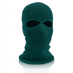 1 skylučių slidinėjimo kaukė megzta veido danga suaugusiems žieminė balaclava viso veido kaukė, skirta žiemos sportui lauke One Size tamsiai žalia spalva
