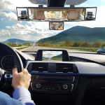 Panoraminis anti-glare plataus kampo galinio vaizdo statymo pagalbinis i&scaron;gaubtas veidrodis Automobilio interjeras Galinio vaizdo veidrodėlis Auto priedai CHINA