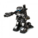 RC robotas mū&scaron;io bokso robotas žaislas nuotolinio valdymo robotas 2.4G humanoidinis kovos robotas su dviem valdymo svirtimis žaislai vaikams juoda