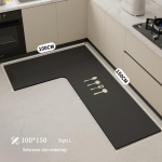 L formos sugeriantis virtuvės kilimėlis &ndash; mink&scaron;tas, atsparus ne&scaron;varumams, lengvai prižiūrimas, diatomito purvo grindų kilimėlis 80x150cm