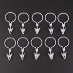 10 vnt. plastikinių užuolaidų sagčių segtukas Baltos užuolaidų sagtys namų reikmenys 10Pcs