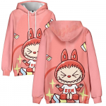 Nauji LABUBU gobtuvai su gobtuvu, gatvės aprangos animacinių filmukų spausdinti gobtuvais, vyri&scaron;ki ir moteri&scaron;ki sportiniai megztiniai XS