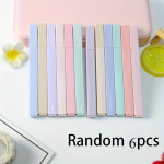 6 pasteliniai žymekliai Mieli žymekliai, Asorti spalvų, Biblijos žymekliai ir ra&scaron;ikliai Nei&scaron;tepantys, &Scaron;velnūs mink&scaron;ti kaligrafiniai galai, Pasteliniai žymekliai 6pcs