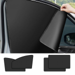 JetWave Automobilio Saulės Skydelių Rinkinys i&scaron; 4, Magnetinės Užuolaidos, &Scaron;viesą Blokuojančios, Kar&scaron;tį Blokuojančios, UV juoda