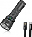 LUMINTOP Galingas LED Greitas Įkrovimas 1000 475 Metrų Spindulys 6500K &Scaron;alta Balta LED Spalva Apima Vandeniui Atsparų &Scaron;viesą Didelio Nuotolio Žibintuvėlis, Type-C Prožektorius,