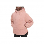Nike Auk&scaron;to plauko fliso džemperis su kapi&scaron;onu su vientisos spalvos logotipu Vaikų vir&scaron;utiniai drabužiai Rožinis FN4783-618 XL