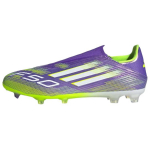 Adidas Adizero F50 League be rai&scaron;telių FG MG Purple Rush Lucid Lemon Unisex sportbačiai Cloud-White JH7734 43⅓