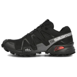 Salomon Speedcross 3 Lauko sporto audinys Sintetinė oda Žemi bėgimo bateliai Unisex Bėgimo bateliai Juodi 410855 36⅔