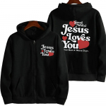Jėzus tave myli Krik&scaron;čionių psichikos sveikata Hoodies Preppy Faith Megztinis Y2K Christian Drabužiai Užsegami gobtuvai Striukės Paltai Vir&scaron;utiniai S