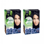 Chna plaukų dažai - Mėlynai juodi, 2 vnt. pakuotė - Vatika Naturals - Blue Noir 1.1 Plaukų dažai Pack of 2